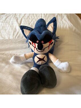 Lord X Mod Friday Night Funkin' Evil Sonic Stuffed 16" Plush RARE